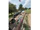 View of the property driveway with some items at 2056 Evergreen Dr, Newton, NC 28658