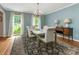 Formal dining room featuring hardwood floors and bright windows at 2141 Halford Pl, Charlotte, NC 28211