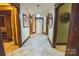 Inviting hallway featuring marble-patterned flooring at 215 W Eastway Drive Dr, Charlotte, NC 28213