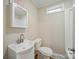 Bathroom with sink, toilet and walk in shower at 407 Cummings St, Rock Hill, SC 29730