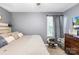 Cozy bedroom with a comfortable bed, neutral decor, and a window with natural light at 411 Belvedere Cir, Kings Mountain, NC 28086