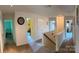 Upstairs hallway with multiple doorways leading to carpeted bedrooms and a full bathroom at 5009 Brook Valley Run, Monroe, NC 28110