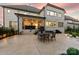 Spacious stamped concrete patio features a table with chairs perfect for outdoor entertaining at 920 Terramore Dr, Waxhaw, NC 28173