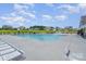 Take a swim in this oversized community pool with ample lounge seating and a beautiful view at 205 Falls Cove Dr, Troutman, NC 28166