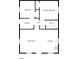 Detailed floor plan showcasing the layout of the bedrooms, bath, living room, laundry, and kitchen at 232 Branchwood Cir, Kings Mountain, NC 28086