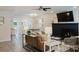Spacious living room featuring modern furnishings, stylish decor, and plenty of natural light, perfect for entertaining at 3307 Draper Ave, Charlotte, NC 28205
