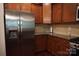 Well-equipped kitchen featuring stainless steel appliances and beautiful wood cabinets at 4003 Northerly Island Ct, Gastonia, NC 28056