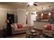 Open floorplan shows living room view into kitchen and dining areas at 4003 Northerly Island Ct, Gastonia, NC 28056