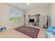 Bedroom featuring neutral walls, carpet, a mirror, and a window with a view at 410 Alucio Ct, Matthews, NC 28104