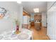 Bright kitchen with wooden cabinets, white appliances, and eat-in breakfast nook at 5141 Grandview Dr, Fort Mill, SC 29707
