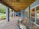 Cozy covered porch with comfortable seating and a relaxing view at 106 Boyter Ct, Cramerton, NC 28032
