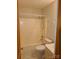 Cozy bathroom with a shower and tub combination and a classic white toilet at 110 Kimberly Ln, Kings Mountain, NC 28086
