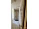 Bright bathroom with glass-enclosed shower, built-in cabinets, and tile flooring at 110 Kimberly Ln, Kings Mountain, NC 28086