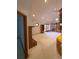 Spacious living room with fireplace, built-in shelving, recessed lights, and vaulted ceilings at 110 Kimberly Ln, Kings Mountain, NC 28086
