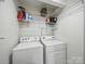 Functional laundry room with modern washer and dryer at 12320 Verdant Ct, Charlotte, NC 28273