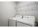 Functional laundry area equipped with modern washer and dryer at 125 Cedar Knoll Cir, Pineville, NC 28134