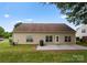 Backyard with a small patio, perfect for outdoor entertaining and relaxation at 133 Fontanelle Dr, Mooresville, NC 28115