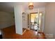 Open foyer with view to courtyard and coat closet at 157 Blackberry Ln, Taylorsville, NC 28681