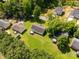 View of the homes showing mature trees and private setting at 1675 Old Lynwood Cir, Lancaster, SC 29720