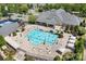 Resort-style community pool with ample seating and shaded areas for relaxation and enjoyment at 18236 Coulter Pkwy, Cornelius, NC 28031