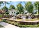 Scenic waterfall and gazebo with stone accents create a tranquil outdoor space in this community at 18236 Coulter Pkwy, Cornelius, NC 28031