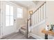 Entryway with a staircase and sidelight window door, offering a bright and welcoming space at 257 Auburn View Rd, Rock Hill, SC 29730
