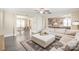 Open-concept living room showcasing a seamless flow to the dining and kitchen areas at 257 Auburn View Rd, Rock Hill, SC 29730