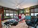Nicely decorated bedroom with canopy bed, hardwood floors, and forest mural at 2915 Old Stage Rd, Gastonia, NC 28052