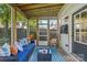 Cozy screened porch with stylish seating and a peaceful backyard view at 3035 Florida Ave, Charlotte, NC 28205