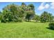 Lush backyard with a mix of mature trees and open green space, perfect for outdoor activities and relaxation at 3135 Lake Shore S Rd, Denver, NC 28037