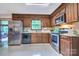 Well-equipped kitchen featuring stainless steel appliances and wood cabinets at 4004 Stillwater Ct, York, SC 29745