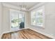 Bright home office space featuring natural light and hardwood flooring at 5129 Whitman Ave, Matthews, NC 28105