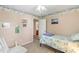 Cozy bedroom featuring beach-themed decor and a charming Adirondack chair at 8904 Gerald Dr, Charlotte, NC 28217