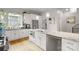 Well-equipped kitchen with marble countertops, stainless steel appliances, and ample cabinet space at 1011 Westbrook Dr # A, Charlotte, NC 28202