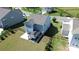 Aerial view of home with fenced yard and covered patio at 1019 Beacon Ave, Monroe, NC 28110