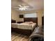 Bedroom with a ceiling fan and a large bed at 1920 Waldeck Ct, Mount Pleasant, NC 28124