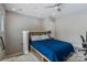 Cozy bedroom featuring built-in shelving, a comfortable bed, and recessed lighting at 2969 Simpson Dr, Charlotte, NC 28205