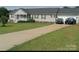 Ranch style home with a long driveway and two car garage at 308 Laurel Ridge Dr, Lincolnton, NC 28092