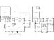 Detailed floor plan showcasing layout of main and upper levels, plus room dimensions at 3730 Monique Ln, Charlotte, NC 28210
