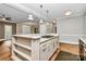 Spacious kitchen island with granite counters, stainless steel appliances, and open floor plan at 3730 Monique Ln, Charlotte, NC 28210