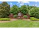 Well-manicured entrance sign to Laure Creek at 4263 Rambling Rose Ln # 23, Rock Hill, SC 29732