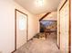 Entryway with a white door, scenic mural in the background, and unique architectural features at 4275 Herman Sipe Rd, Conover, NC 28613