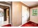Hallway with a view of the adjacent rooms and a classic white door at 4275 Herman Sipe Rd, Conover, NC 28613