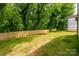 Large, flat backyard, perfect for recreation and outdoor activities at 512 North Mulberry St, Cherryville, NC 28021