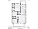 Detailed floor plan showcasing bedrooms, bathrooms, kitchen, laundry, and living spaces at 54 Reed Ne St, Concord, NC 28025
