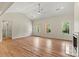 Spacious living room with vaulted ceilings, hardwood floors, and plenty of natural light, creating a welcoming ambiance at 6249 Hayden Dr, Hickory, NC 28601