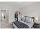 Bedroom with plush bedding, and a walk in closet at 9620 Ainslie Downs St, Charlotte, NC 28273