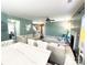 Bright living room with stylish décor, fireplace, and open layout at 9792 Ravenscroft Nw Ln, Concord, NC 28027