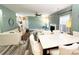 Bright living room with stylish décor, fireplace, and open layout at 9792 Ravenscroft Nw Ln, Concord, NC 28027