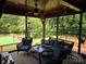 Inviting screened-in porch with comfortable seating, perfect for enjoying the outdoors in comfort at 103 Northchase Dr, Concord, NC 28027